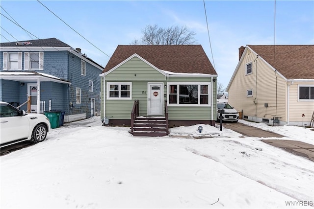 view of bungalow-style home