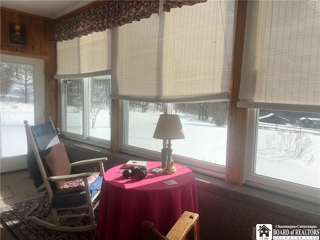 view of sunroom / solarium