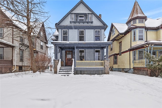 victorian house with covered porch