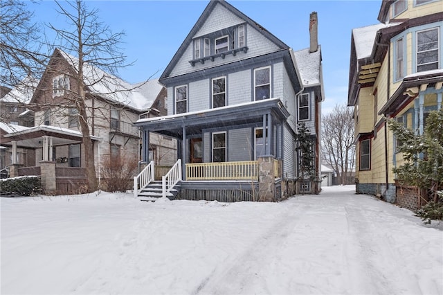 view of front of house with a porch