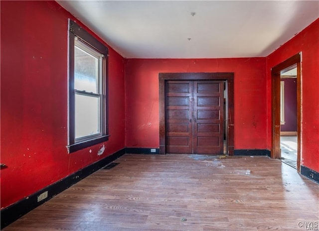 interior space featuring hardwood / wood-style flooring