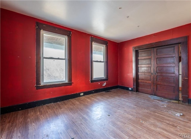 interior space with wood-type flooring