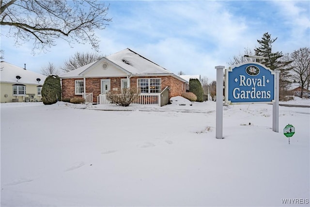 view of front of home