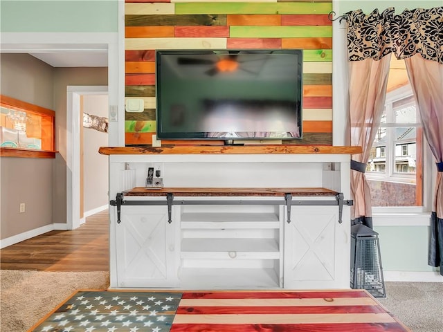 interior space featuring hardwood / wood-style floors