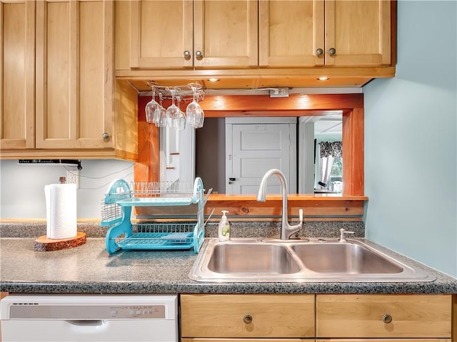 kitchen featuring dishwasher and sink