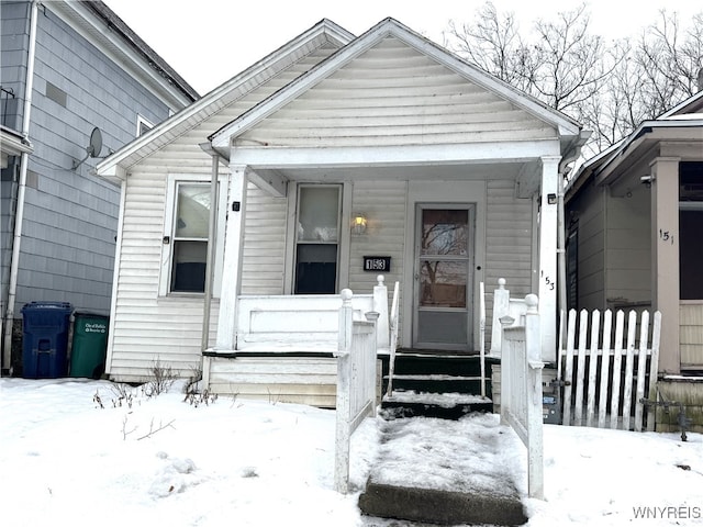 view of bungalow-style house