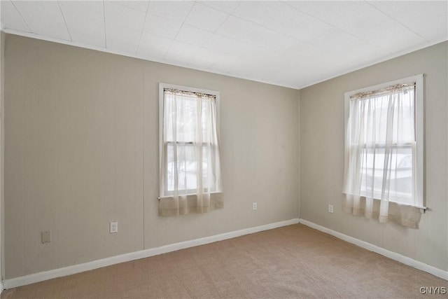 view of carpeted empty room