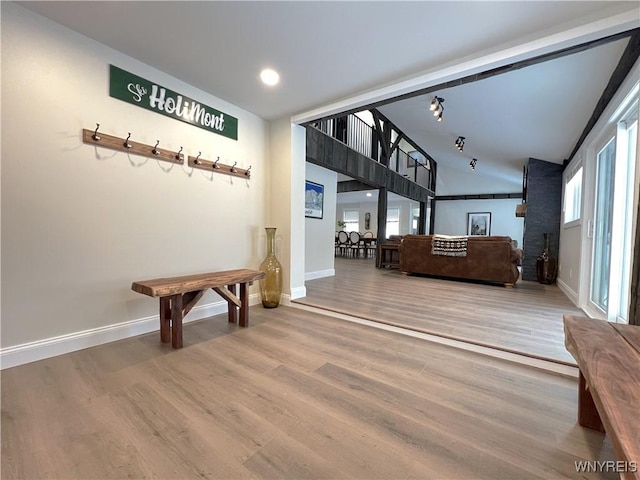 interior space featuring hardwood / wood-style flooring