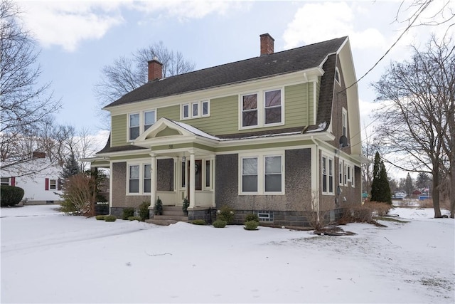 view of colonial inspired home