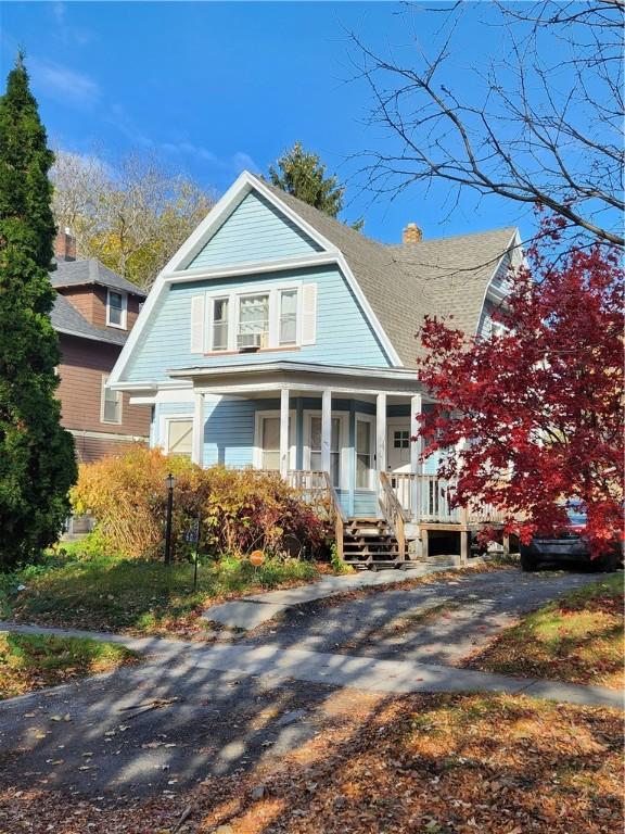 view of front of home with a porch