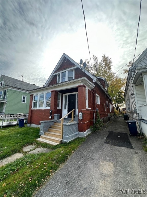 view of bungalow-style home