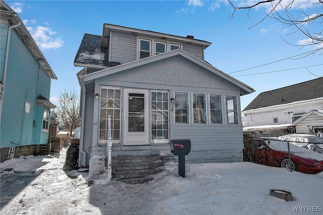 view of bungalow-style house