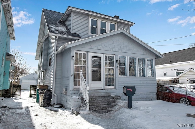 view of front of house featuring a garage