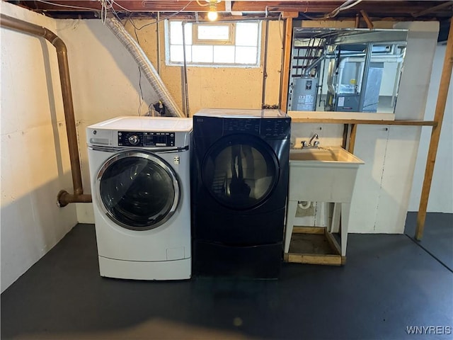 laundry area featuring washer and dryer