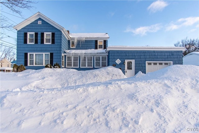 front facade featuring a garage