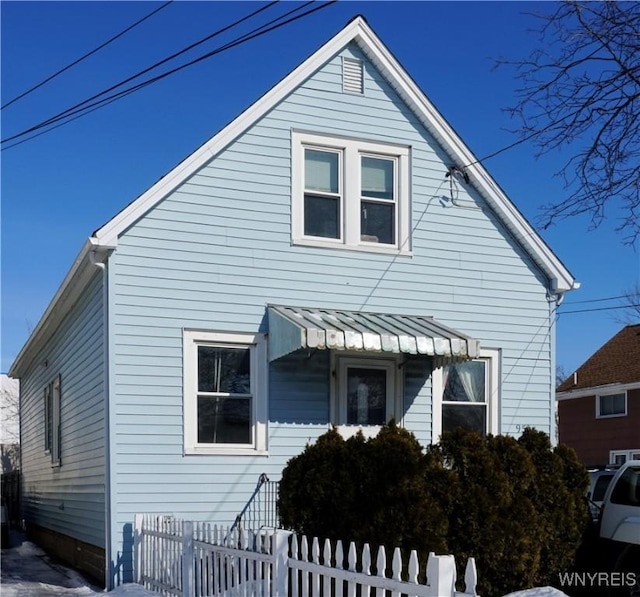 view of bungalow-style home