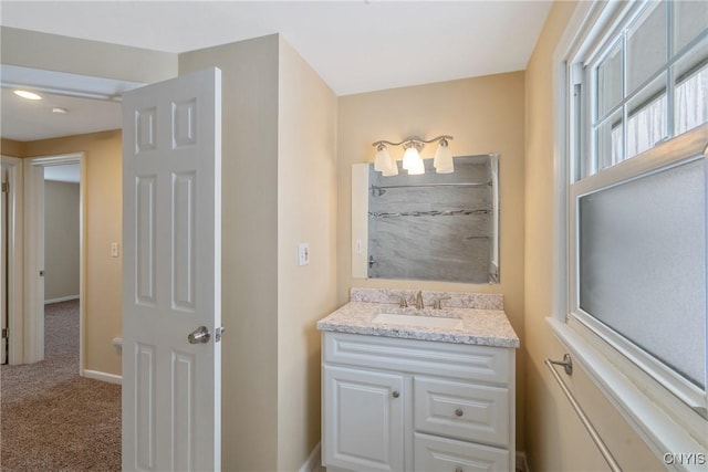 bathroom featuring vanity