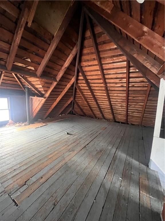 view of attic