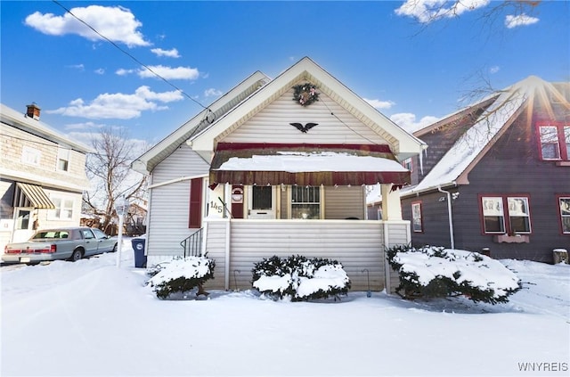 view of bungalow-style home