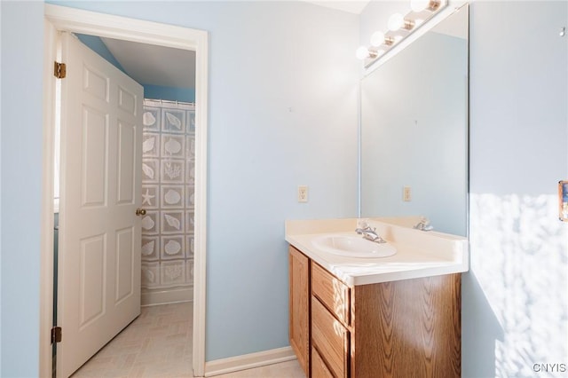 bathroom featuring vanity