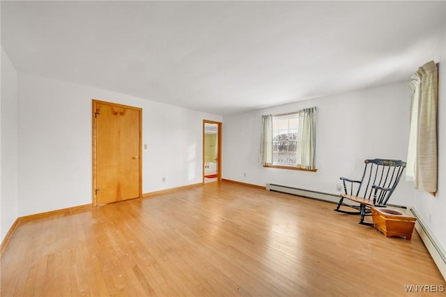 unfurnished room with hardwood / wood-style floors