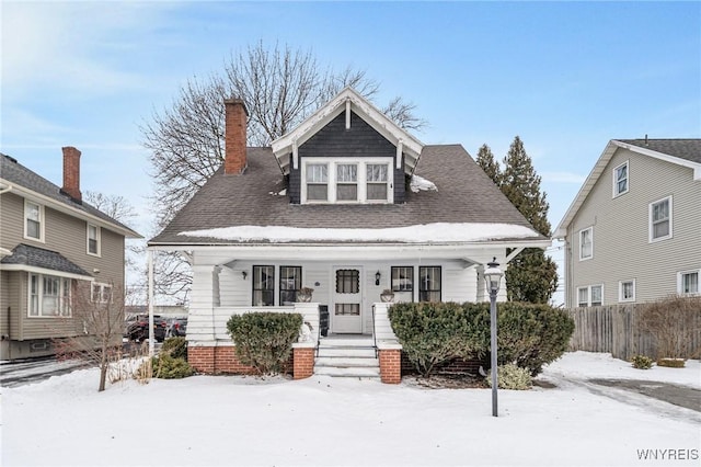 bungalow-style house with a porch