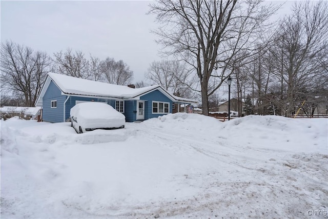 view of front of home