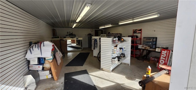 miscellaneous room featuring concrete flooring