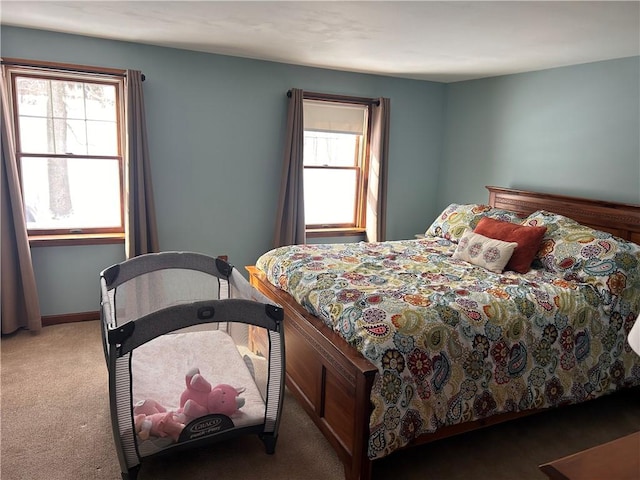 bedroom with carpet flooring