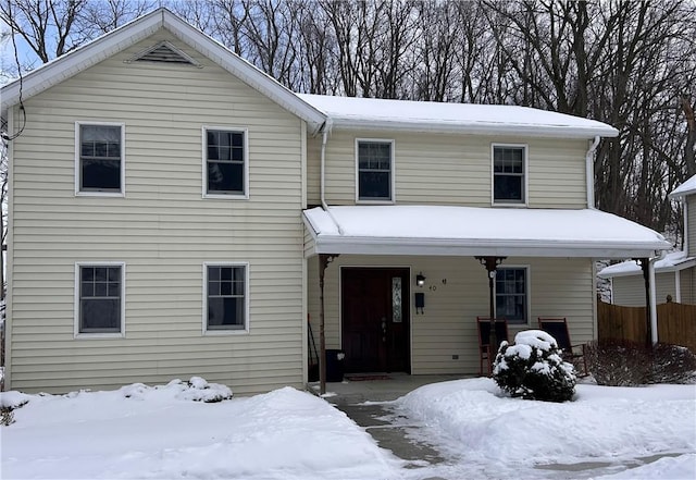 view of front of property