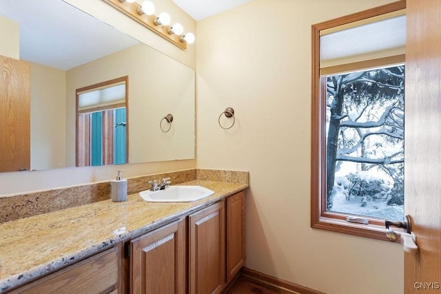 bathroom with vanity