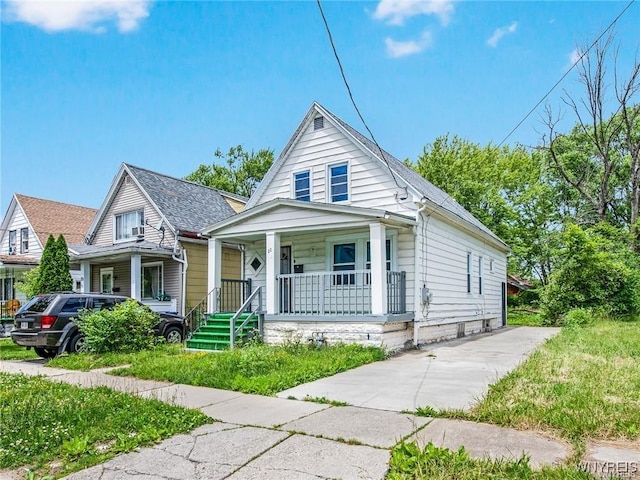 bungalow-style house featuring a porch