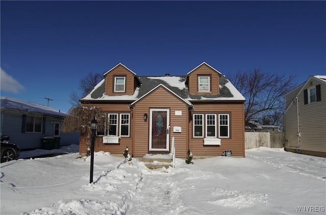 view of front of home