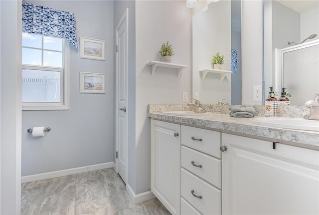 bathroom featuring vanity