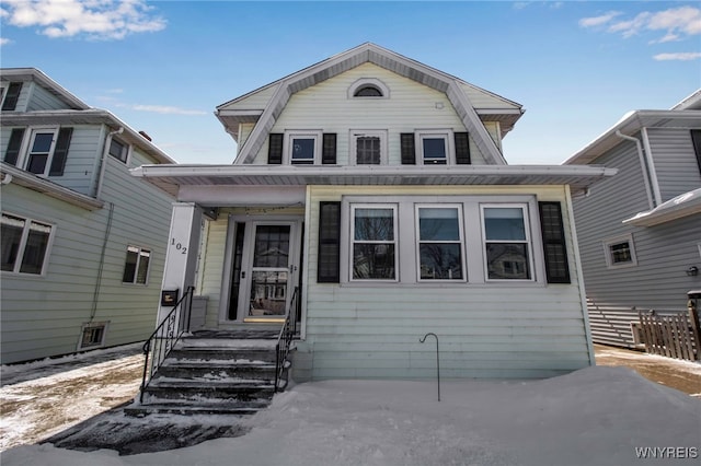 view of front of home