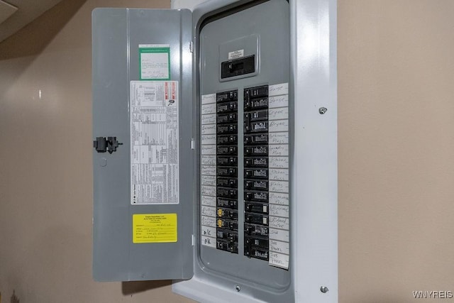 utility room featuring electric panel