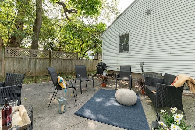 view of patio / terrace with area for grilling