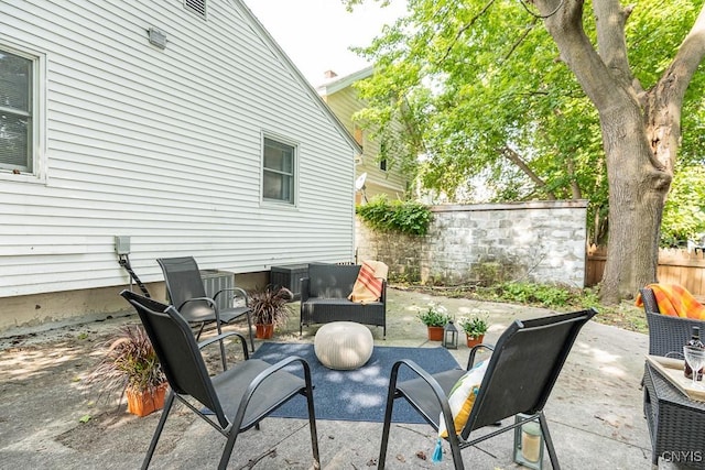 view of patio / terrace featuring outdoor lounge area