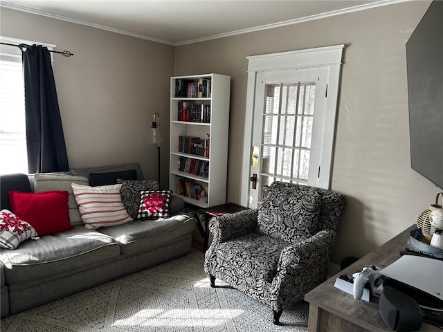 146 N Broad St, Norwich-City, NY 13815 - living room with crown molding