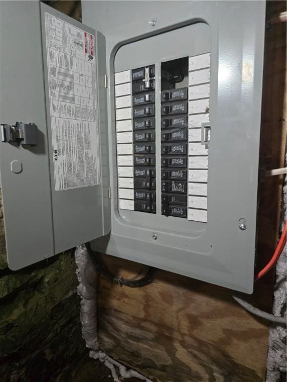 utility room featuring electric panel