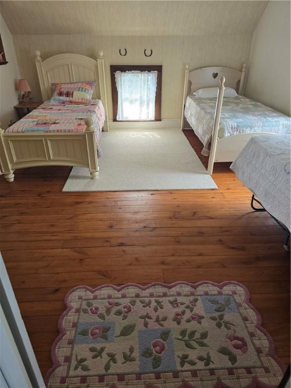 bedroom featuring hardwood / wood-style floors