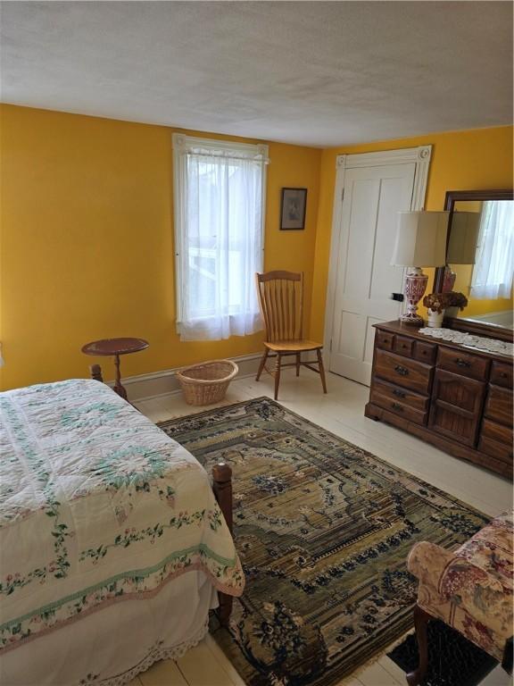 view of tiled bedroom