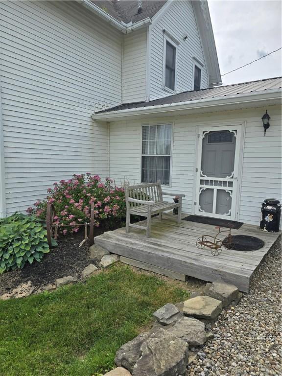 exterior space with a wooden deck