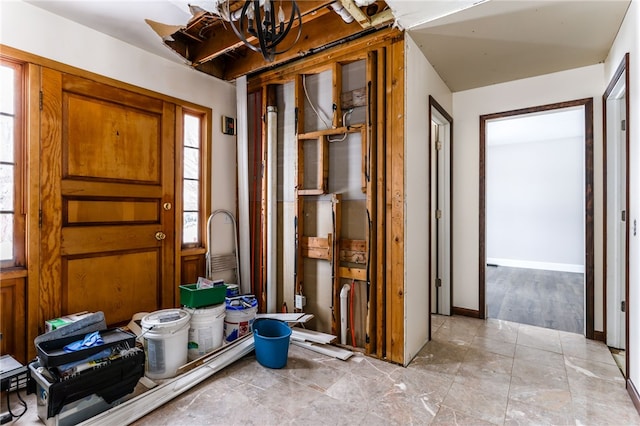 entryway featuring a wealth of natural light