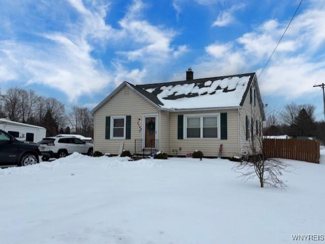 view of bungalow-style home