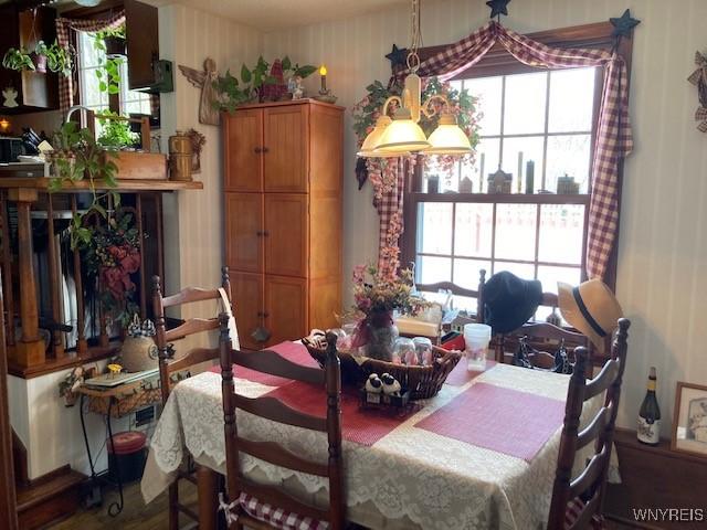 view of dining area