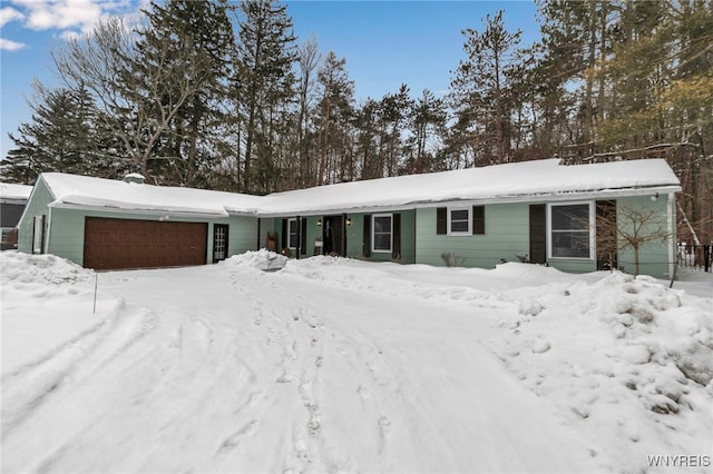 view of front of home featuring an attached garage