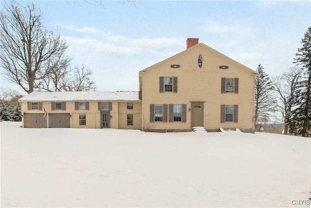 exterior space with a chimney