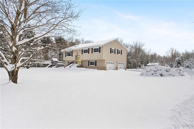 view of front of home featuring a garage