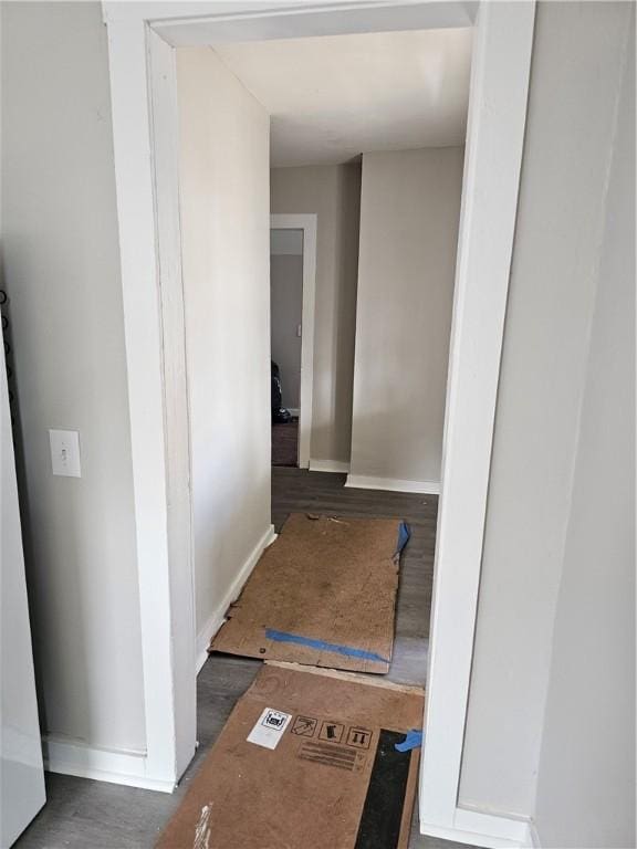 corridor with baseboards